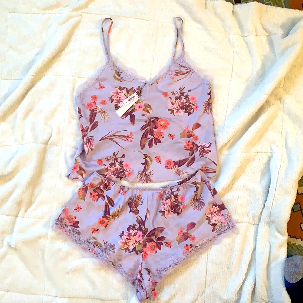 NWT Lace Trimmed Cami Set